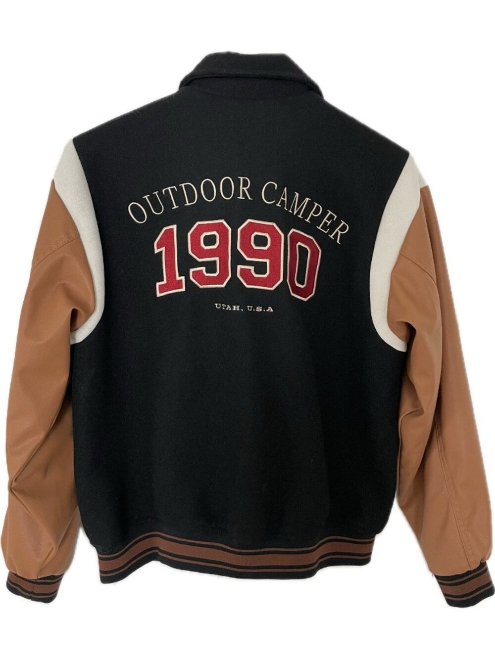 H&M Women’s bomber jacket Black Brown Oversized XS